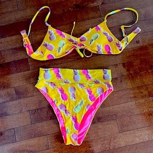 Pineapple print aerie bikini